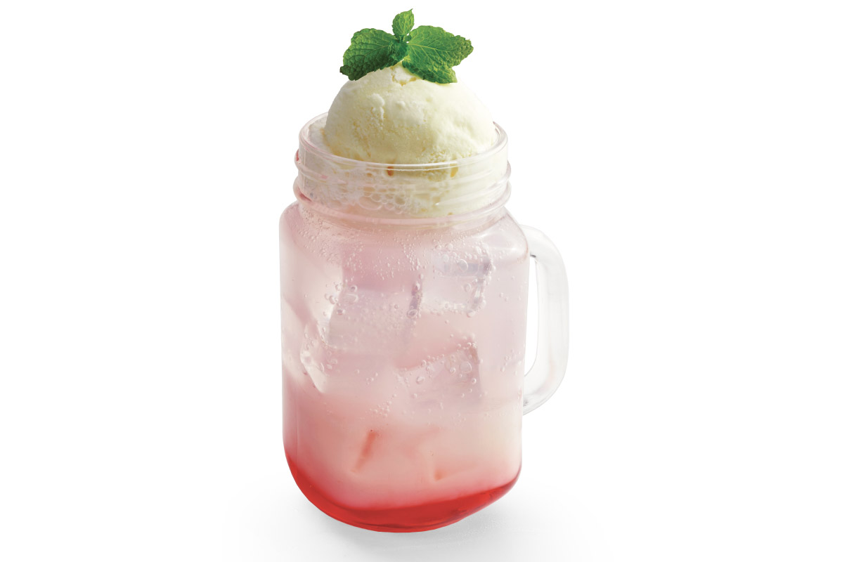 Beverages - Berry Yogurt Float