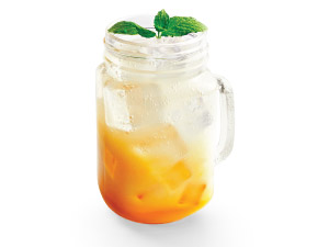 Beverages - Mango Peach Yogurt Fizz