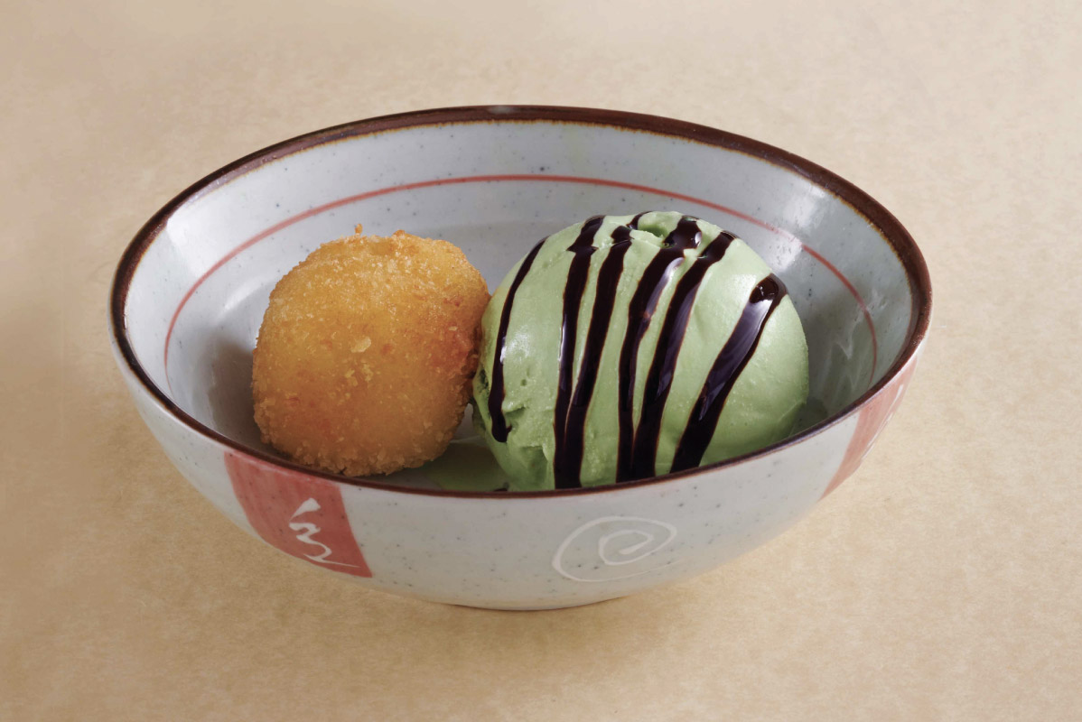 Desserts - Durian Mochi & Matcha Ice Cream