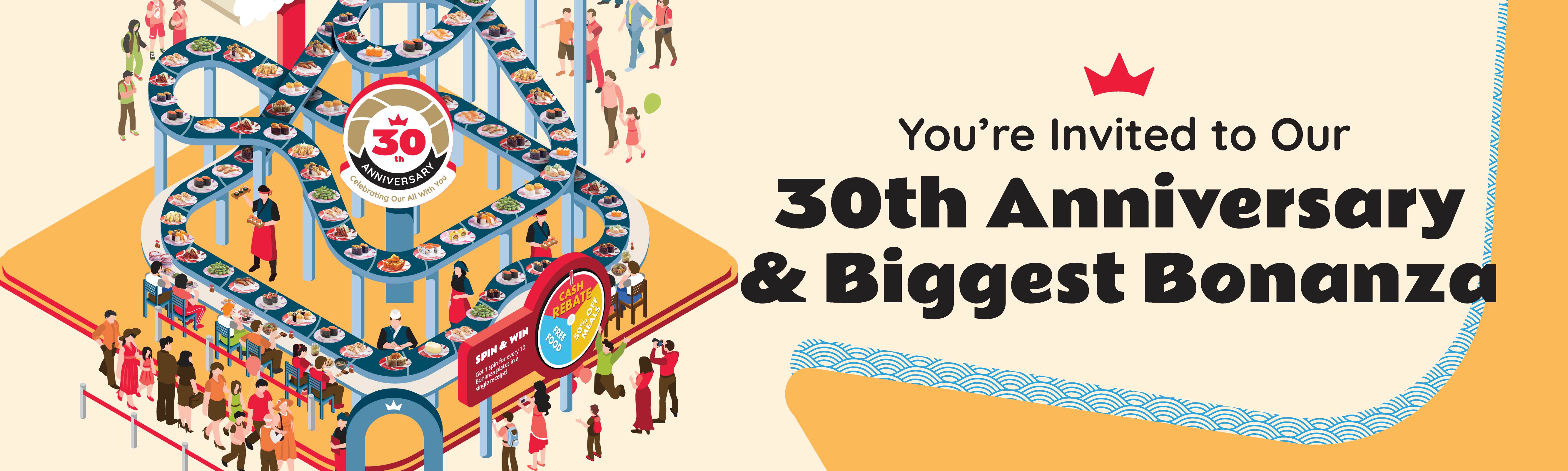 Sushi King 30th Anniversary Bonanza