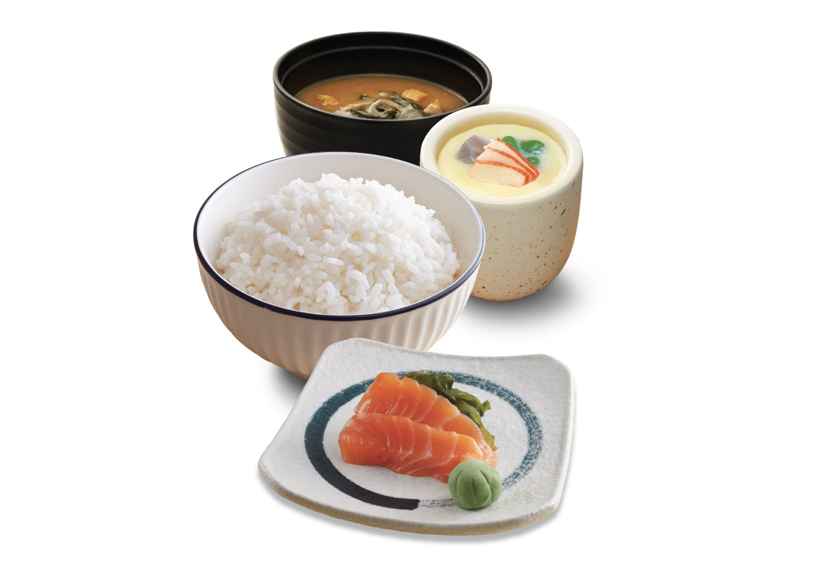 Seafood - Rice Miso Chawanmushi Sashimi Set