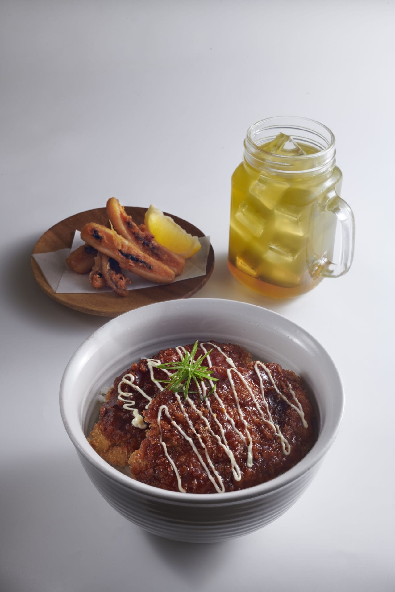 Chicken Katsu Don + Ika Kaarage