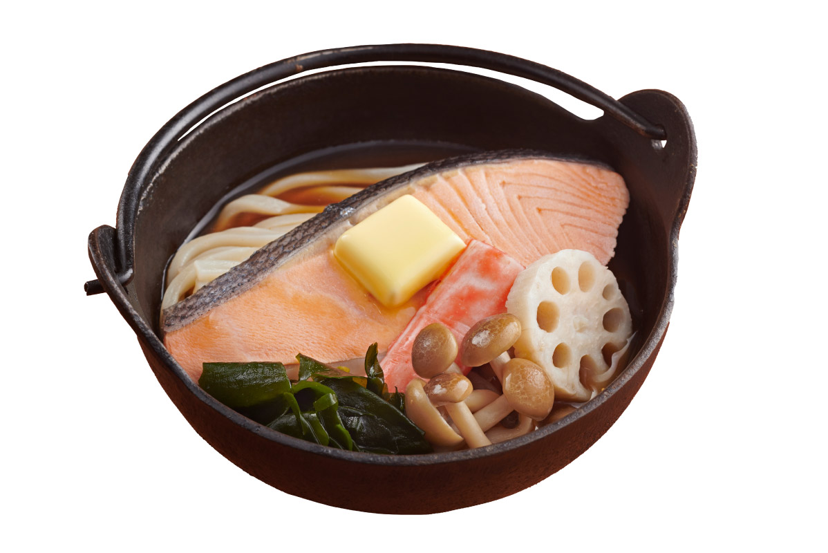 Salmon Nabeyaki Udon