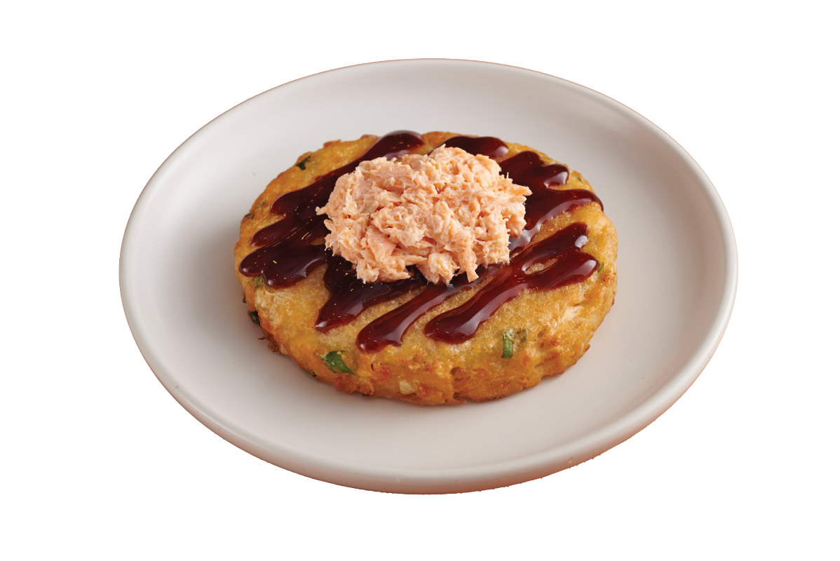 Salmon Okonomiyaki