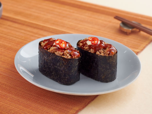 Spicy Tori Soboro Gunkan